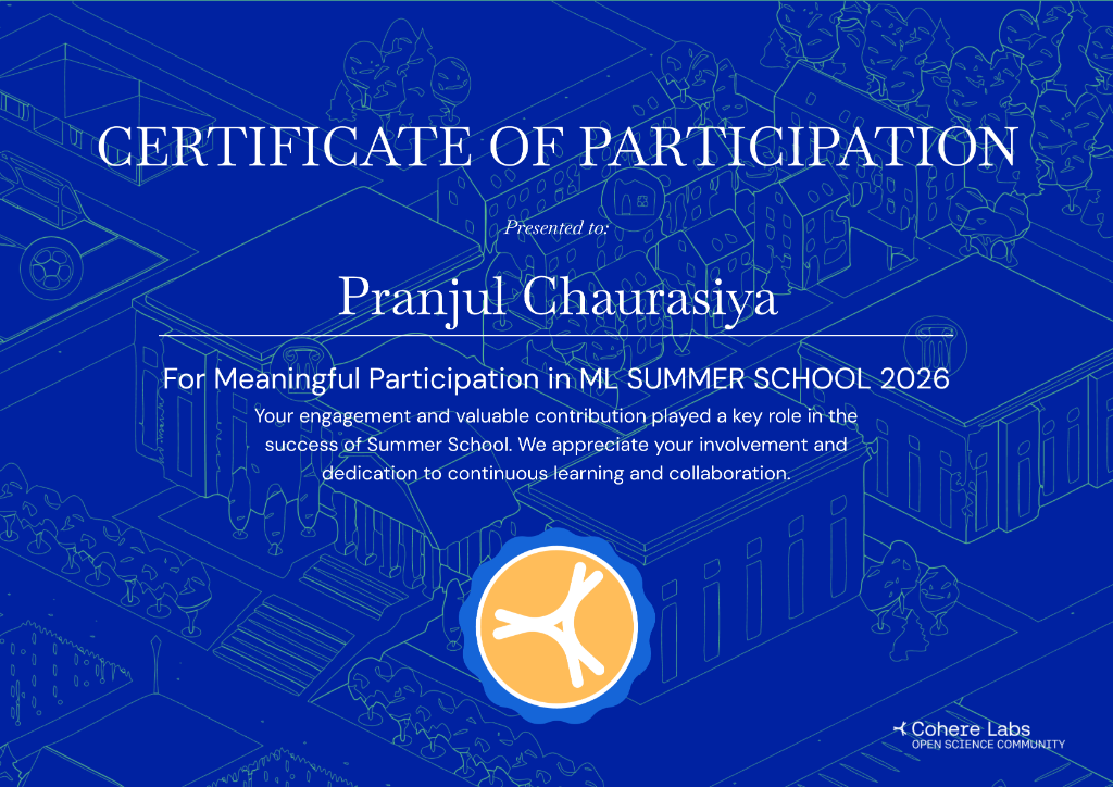ML Summer School 2026 Participation