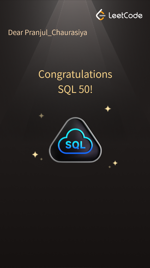 LeetCode Top 50 SQL Challenge